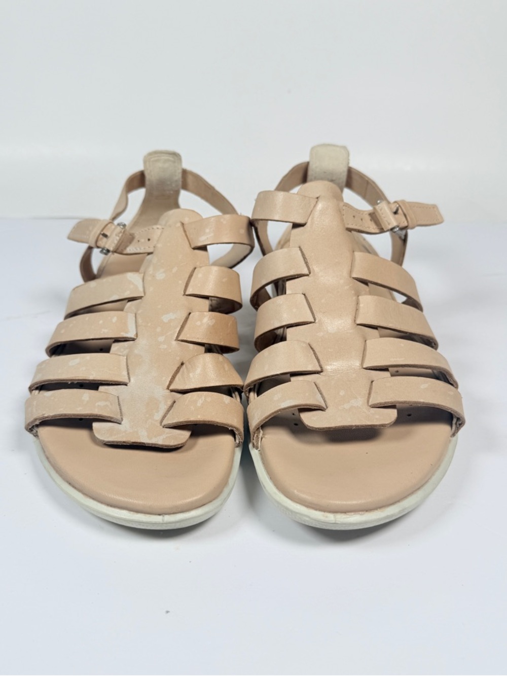 Ecco Women's Nude Strappy Fisherman Sandals